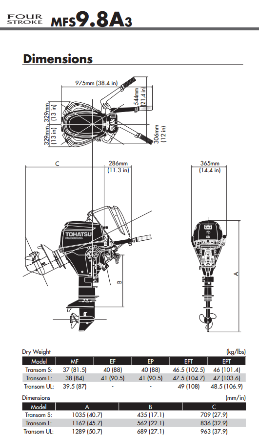 Tohatsu MFS9.9 CY and other Models - Image 2